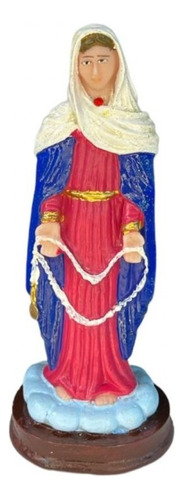 Escultura Nossa Senhora Das Lágrimas 15,50 Cm Em Resina Cor Colorido