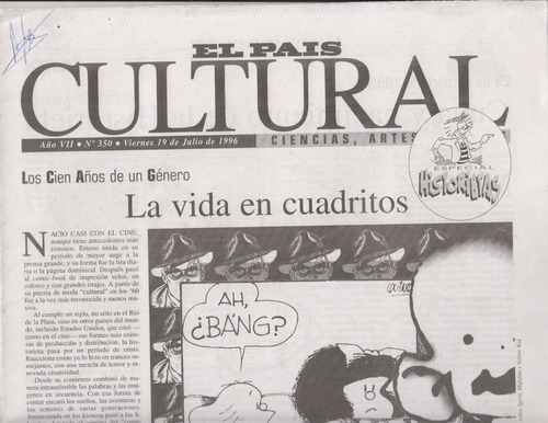 1996 100 Años De La Historieta Especial El Pais Cultural 350