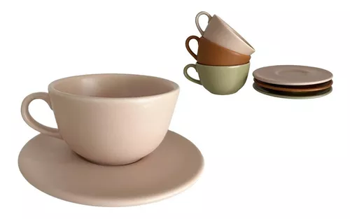 Set 6 Tazas Plato Cafe Espresso 90 Ml Chica Pasabahce Antiba