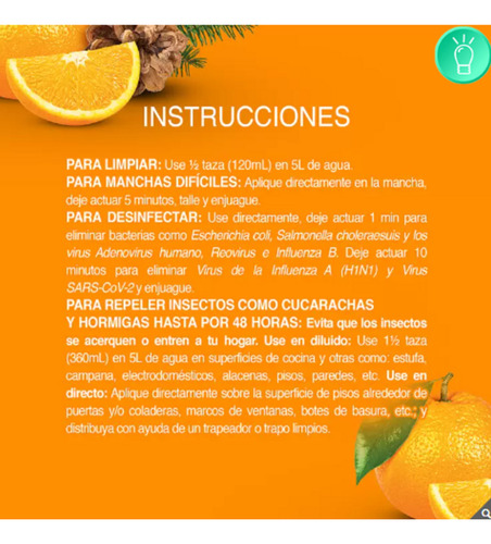 Pinol Repeleinsectos Eficaz Y Natural Para El Hogar 4.95 Lt.