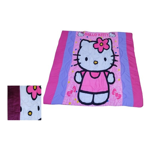 Edredon Sublimado  Hello Kitty 