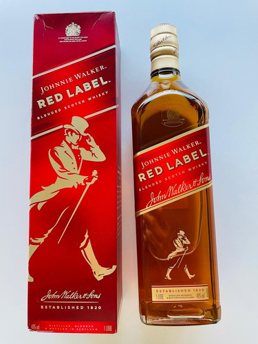 Blended Scotch Whisky.  Johnnie Walker Red Label. 1 Litro. 