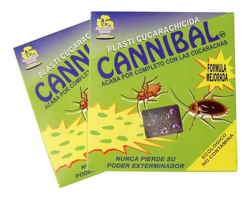 Exterminador Veneno Cannibal, Mata Las Cucarachas, 2 Cajas.