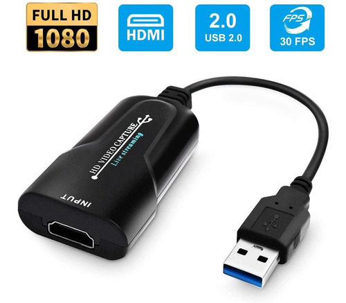 Hdmi 1080p 60fps Tarjeta De Captura De Audio Y Vídeo