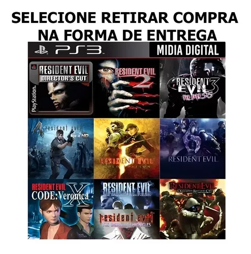 Combo Resident Evil 10 em 1 PS3 - MSQ Games