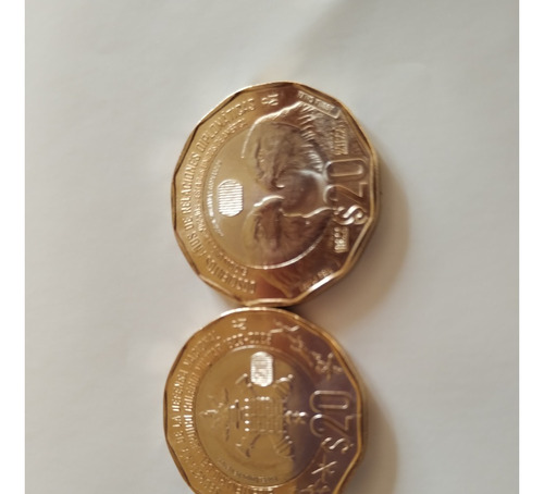 Moneda De 20 Pesos Relaciones Exteriores Y Colegio Militar