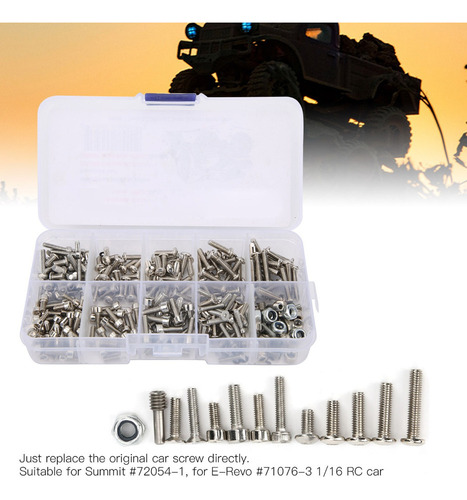 · Coche Tornillos Kit Acero Inoxidable Rc For Traxxas Erevo
