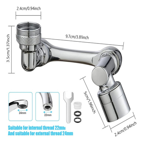 Extensor Do Aireador Universal Para 1080 Grifo Rotativo