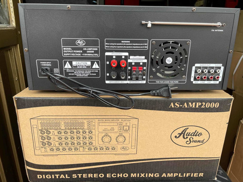 Imagen 6 de 6 de Amplificador De Sonido Audio Sound 1200watts Bluetooth