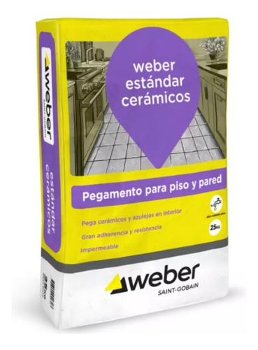 Pegamento Weber Estándar Cerámicos - Cotización Mayorista