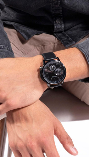Reloj Pulsera Guess Gw0540g3 Del Dial Negro