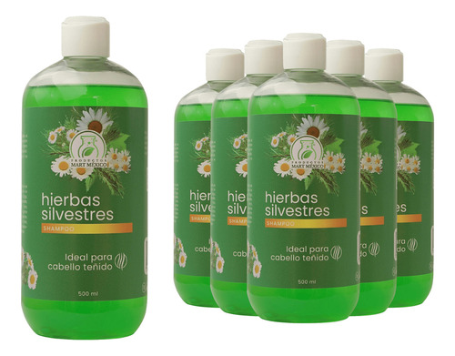  Shampoo Capilar  Hierbas Silvestres (500ml) 6 Pack