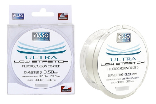 Fluorocarbono Sedal 0.50mm Asso Low Stretch Gy X 300 M 32 Kg