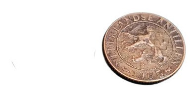 2 Monedas 1 Centavo Curazao Antillas 1944 Y 1965  Antiguas 