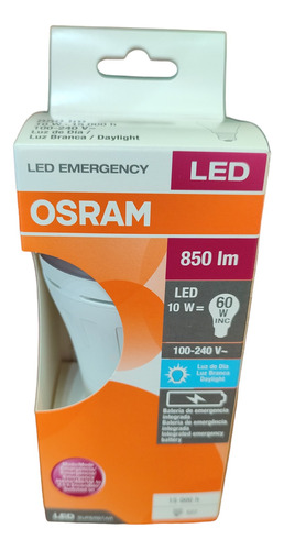 Lampara Led Osram Emergency 10w E27 Fría