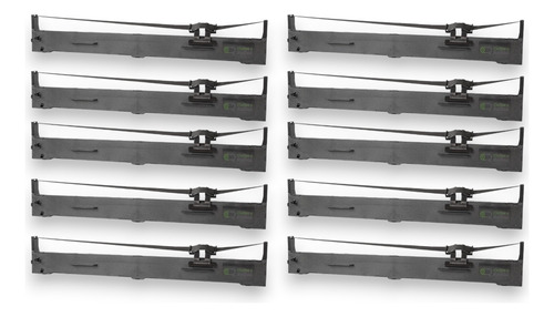 10 Cintas Para Fx2190 Color Negro Marca Unicorn