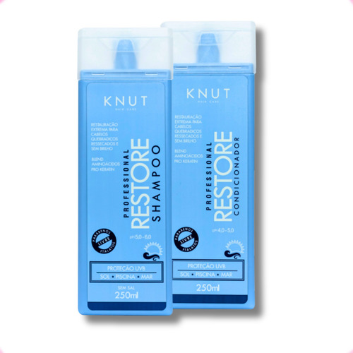 Restauração Capilar Shampoo Condicionador Profissional Creme