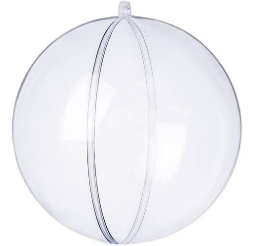 Bambalinas Esfera Transparentes Rellenables 8cm 10und