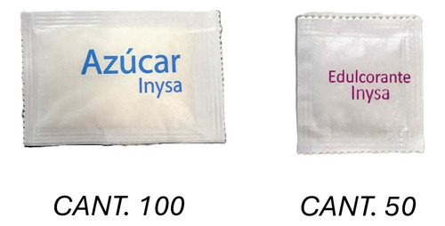 Azucar Y Edulcorante Por 150 Sobres Marca Inysa.