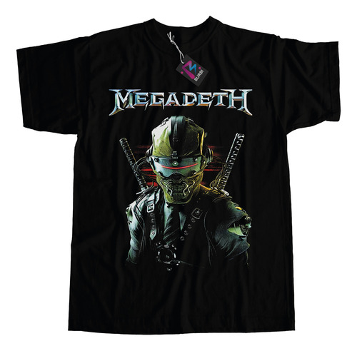 Remera De Algodon Estampada Megadeth Dtf