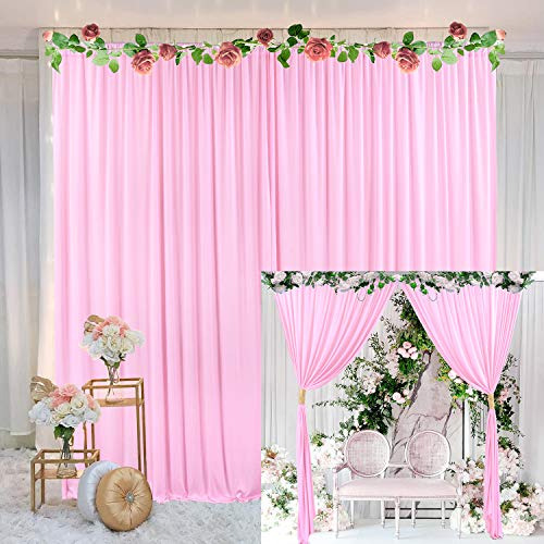 Cortina De Fondo Rosa Para Fiestas Baby Shower N45dd