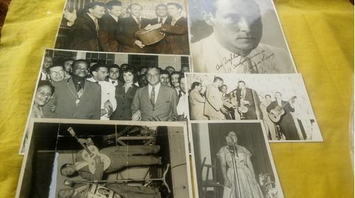 Cantores Da Velha-guarda Brasil Lote Com 6 Fotos Originais