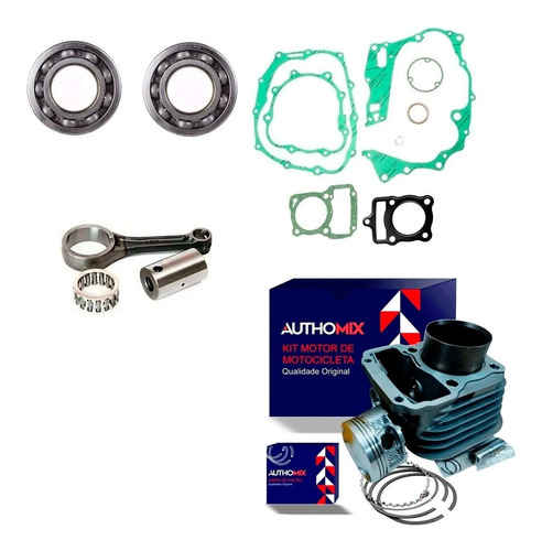 Kit Cilindro Biela Rolamento Honda Titan 125 2002/fan 08