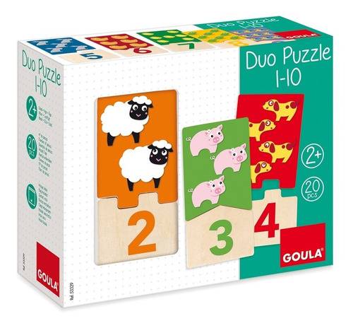 Puzzle Madera Duo Números