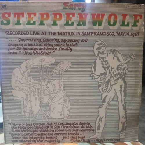 Early Steppenwolf Live Ay The Matrix Tapa 8 Vinilo 9 Excelen