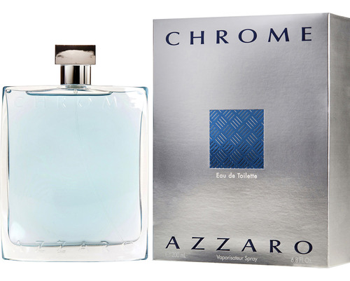 Perfume Azzaro Chrome Eau De Toilette, 200 Ml (6,8 Onzas Líq