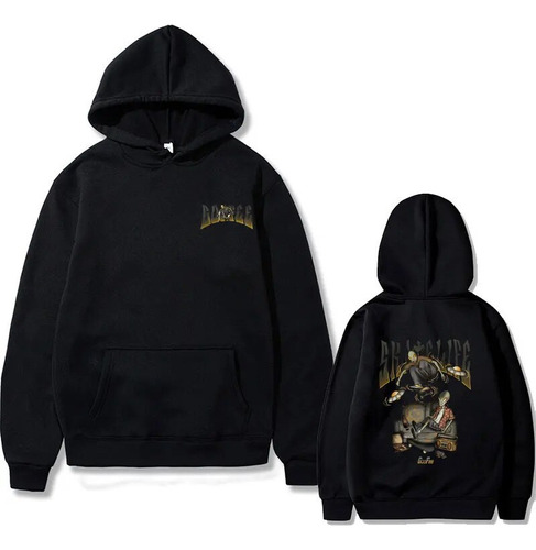 Axw Sudadera Con Capucha Con Estampado Gap Over De Anime Goofee