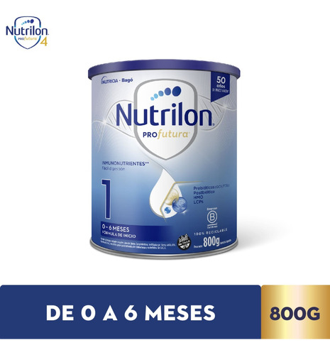 Leche En Polvo Nutrilon Profutura 1 Nutricia Bago X 800 Gr