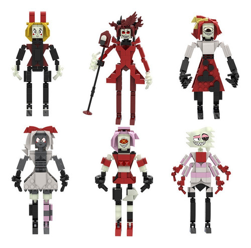 Figuras De Juguete New Hazbin Hotel Hell Inn Block, 6 Unidad