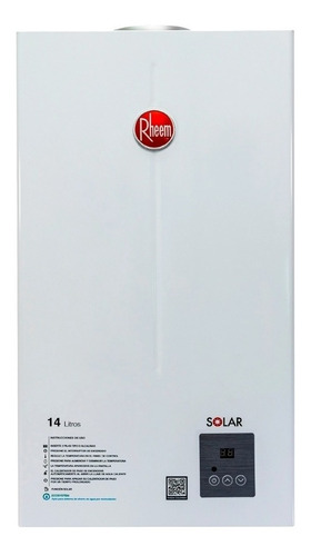 Calentador De Agua 14lt Gas Natural Tiro Natural Rheem