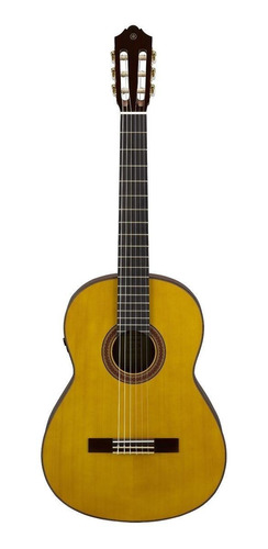 Imagen 1 de 3 de Guitarra clásica Yamaha TransAcoustic CG-TA para diestros natural brillante