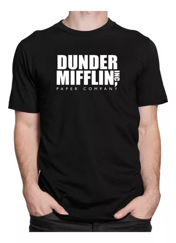 Camiseta Camisa The Office Dunder Mifflin Camisa Séries Geek Nerd - Dking  Creative