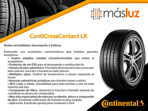Llanta Continental Conticrosscontact Lx 225/65r17 102 H
