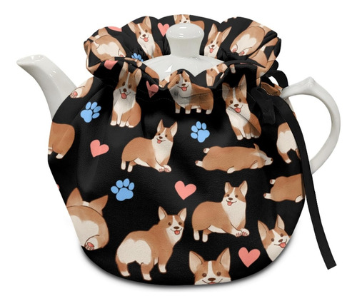 Jiueut Lindo Te Corgi Acogedor Y Aislado, Funda Creativa Par