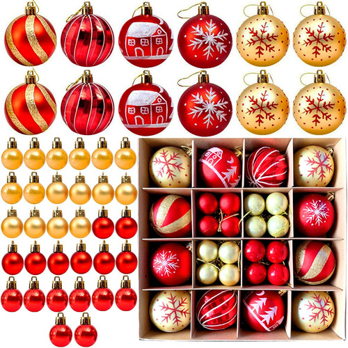 Juego De Adornos Para Árbol De Navidad,adornos De Bolas De