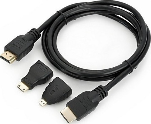 Imagen 4 de 9 de Cable Mini Y Micro Hdmi 3 Hdmi Y Hdmi Triple Cable With Dual