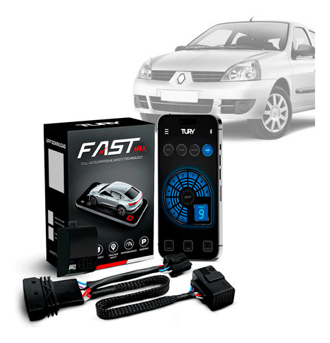 Módulo Acelerador Pedal Fast Com App Clio 2010 2011 12 13 14