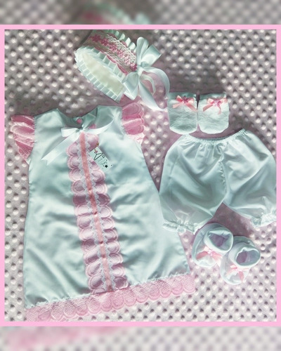 Imagen 10 de 10 de Vestidos O Conjuntos Para Recién Nacida Talla De 0 A 3 Meses