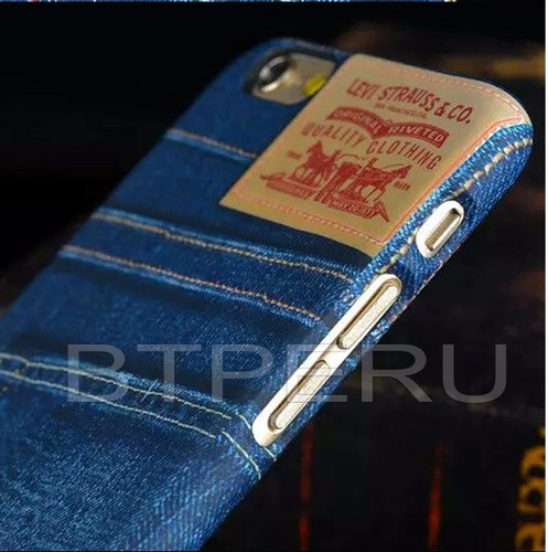 Case Duro Protector Denim Jeans Printed Para iPhone 6 6s