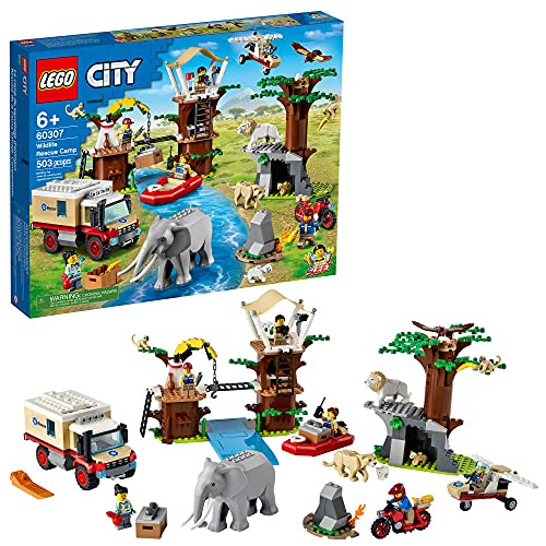 Kit De Construcción Lego City Wildlife Rescue Camp 60307; An