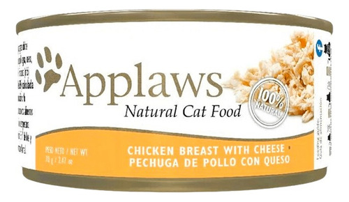 Applaws Pechuga De Pollo Con Queso - Alimento Gatos 70gr