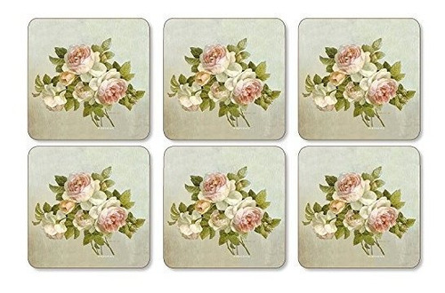 Posavasos Pimpernel Antique Roses Collection - Juego De 6