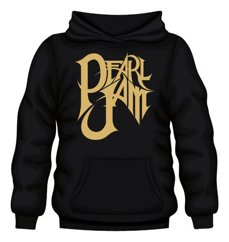 Poleron Canguro Con Capucha Estampado - Pearl Jam 03