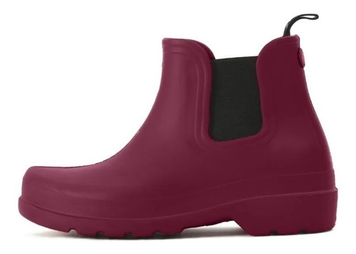 Bota Mujer Para Lluvia De Goma Humms Emma Elastico Prem