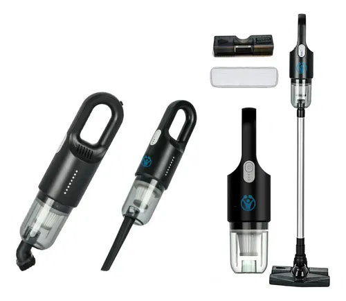 Aspiradora Multifuncion 3 En 1 Para Auto O Casa Recargable Negro