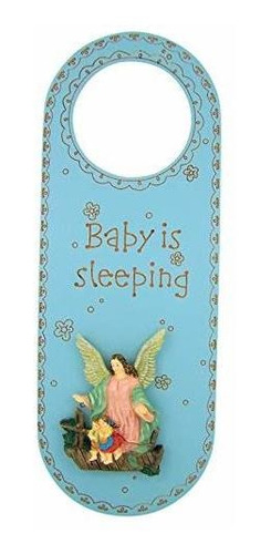 Baby Is Sleeping Guardian Angel - Percha Para Puerta De Made